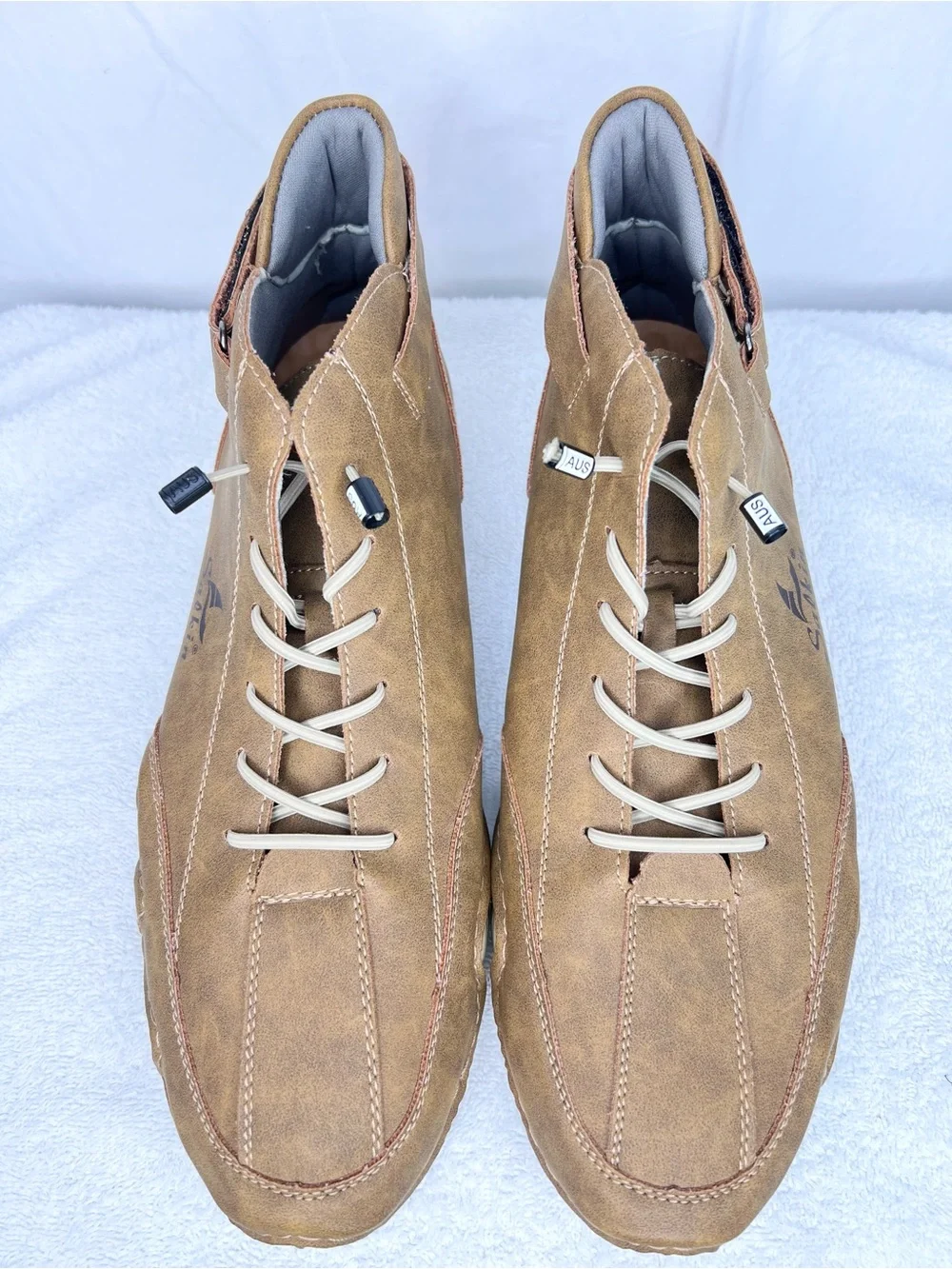Salkin Lightweight Barefoot Shoes Mens 13 (47) Brown Lace Up High Top Comfort